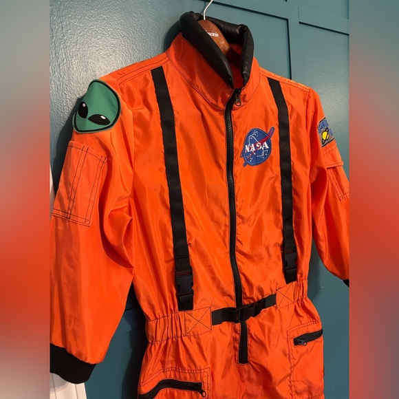 Dolls Kill Orange NASA Jumpsuit Costume Women’s Size XL - Picture 4 of 5